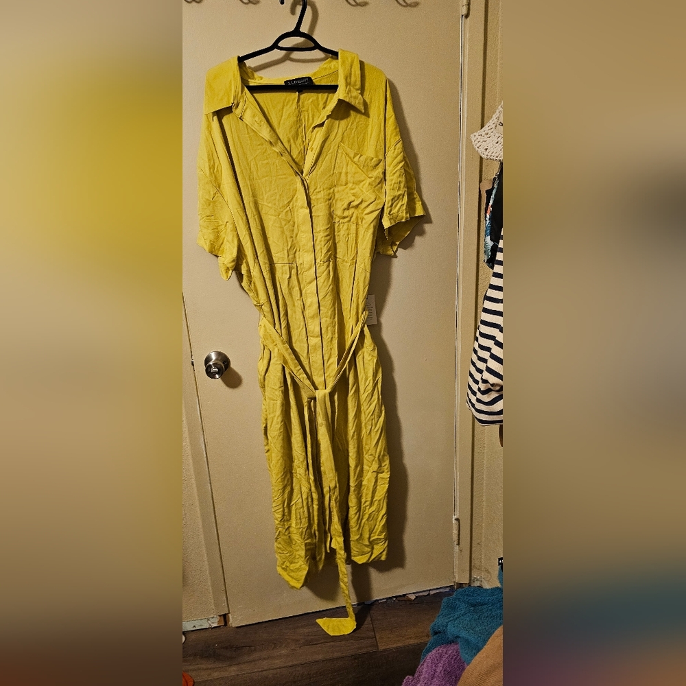 Maxi shirt dress